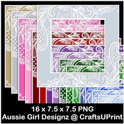 Lace Overlay Frames-Christmas Time
