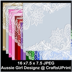 Lace Overlay Backgrounds-Christmas Time