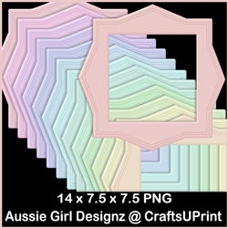 24 Candy Floss Frame Mats
