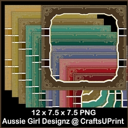 Beautiful Golden Border Frames-Christmas Joy