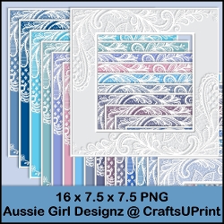 Lace Overlay Frames-Winter Wonderland