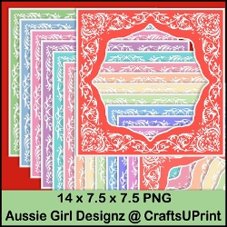 4 Cornered White border Frames-valentine 2