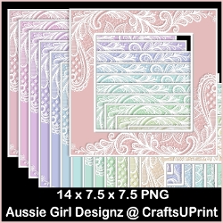 Lace Overlay Frames-Candy Floss