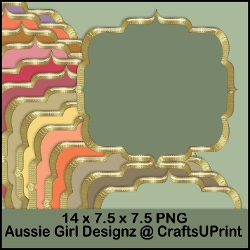 Wide Gold Border Mats-Autumn Fall Light