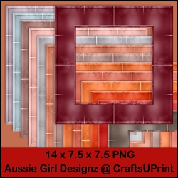25 Flamingo Feathers frames