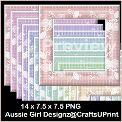 Flipped Flower Frames-Candy Floss