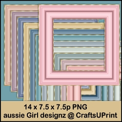 Gold Border Frames-Elegant neutrals