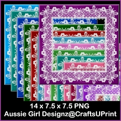 Butterfly Lace Frames-christmas Wishes