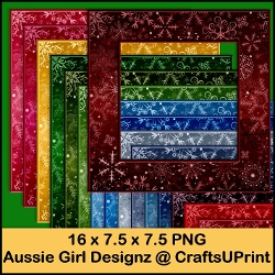 All Sort Snowflake Plain Frames-Christmas Time 2