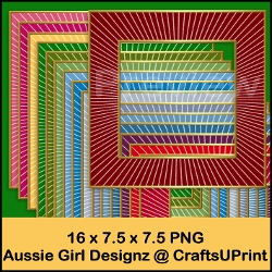 Glittery stripe Frames ChristmasTime 2