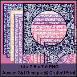 Pretty Lace Frames-Sunset 