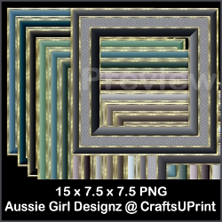 4 Gold Border Frames-Classic