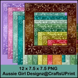 All Sort Snowflake Plain Frames-Deck the Halls