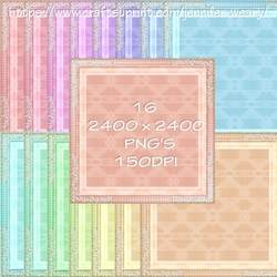 Beads in a Frame with Corners Backgrounds
