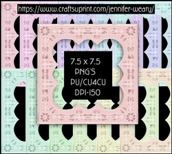 Candy Floss Frames-Pastel