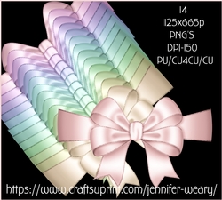Candy Floss Wrap Around Bows