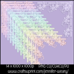 Candy Floss Flower Corners 15