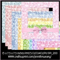 Glitter Frames & Bows Easter Morn