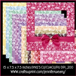 Glitter Frames & Bows Sweet