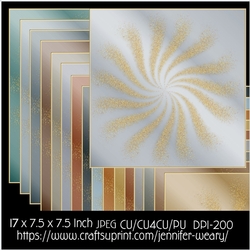 Golden Swirl Backgrounds-Metal