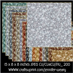 Glitter Backgrounds Metal 8 x 8