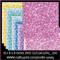 Glitter Backgrounds Romantic 8x8
