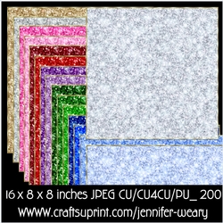 Christmas Glitters Backgrounds-Christmas Time 8x8
