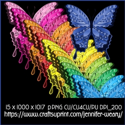 Noisy Butterflies-Colorful