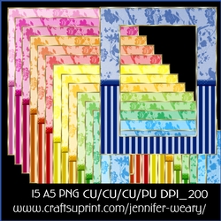 2 Colorful Frames A5