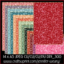 Glitter-Succulants Bright Backgrounds A5