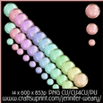3 Pearls Gold Borders-Candy Floss B