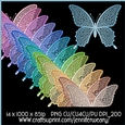Glittering Butterfly Pearls-Cute