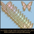 Glittering Golden Butterflies-Candy Floss