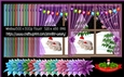 Window View Sheer Curtain Poinsettias-Christmas Wishes