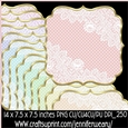 dots n Lace Mats-Candy floss