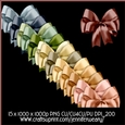 2 Beige Bows