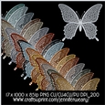 Glittering Butterfly Pearls-Metal