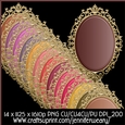 Gold Fancy Edged A5 Mats-Cherry Blossoms