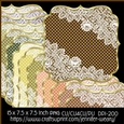 Dots n Lace Mats-Warm