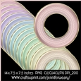 Round Gold Edging Frames-Candy Floss