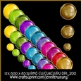 3 Pearls Gold Borders-Merry Bright