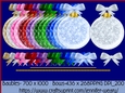 Christmas Glitter Baubles Bow Sets-Christmas Time