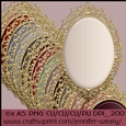 Gold Fancy Edged A5 Mats-Dusty