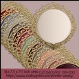 Gold Fancy Edged Mats-Dusty