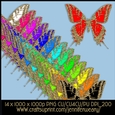 Glittering Golden Butterflies-Pure