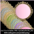 Gold Fancy Edged Mats-Easter Morn