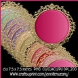 Gold Fancy Edged Mats-Sweet