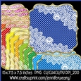 Dots n Lace Mats-colorful