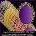 Gold Fancy Edged A5 Mats-Exotic