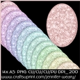 Glassy Glitter A5 Mats-Candy Floss